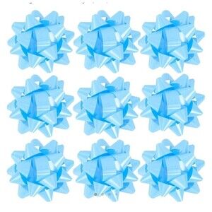 24 Large Gift Bows 3 inches Bows for Gift Wrapping Presents holidays baby blue
